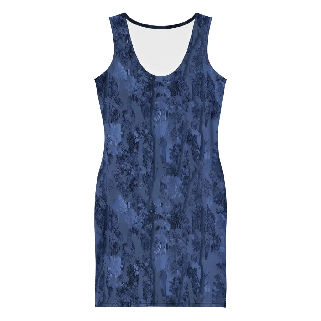 Nocturne Grove on Bodycon Dress — Front
