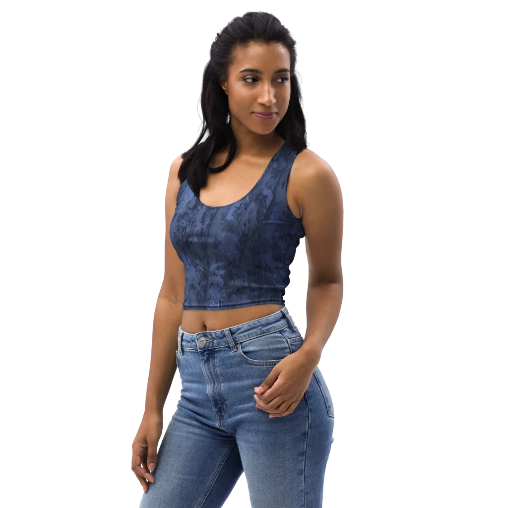 Nocturne Grove on Crop Top — Left Front