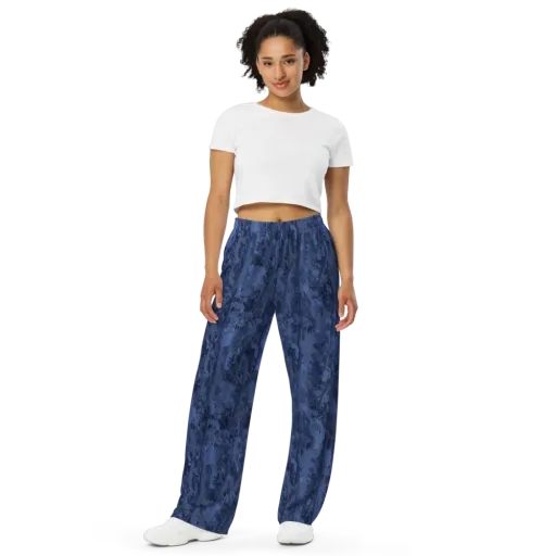 Nocturne Grove on a Wide-Leg Pants