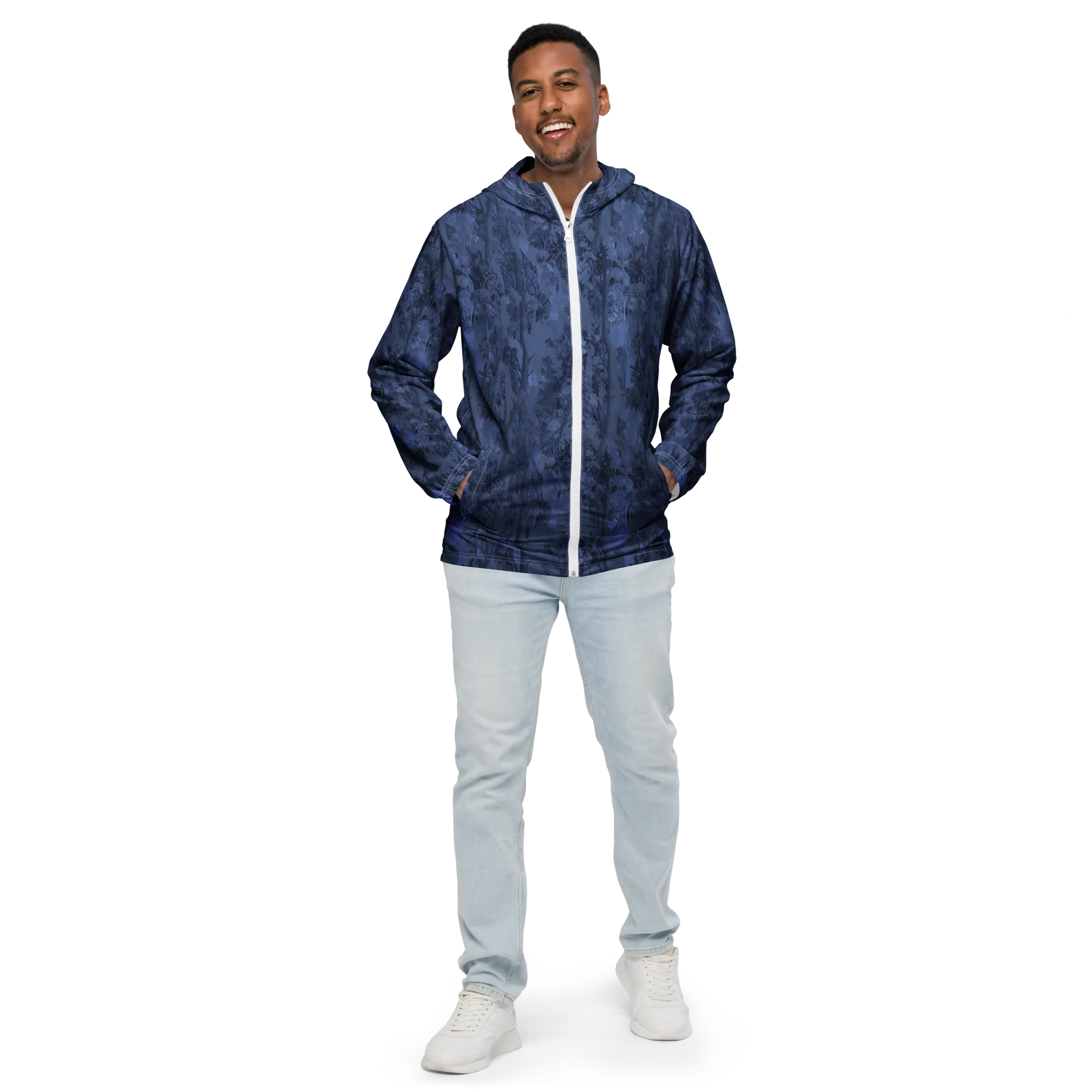 Nocturne Grove on Men's Windbreaker — Front