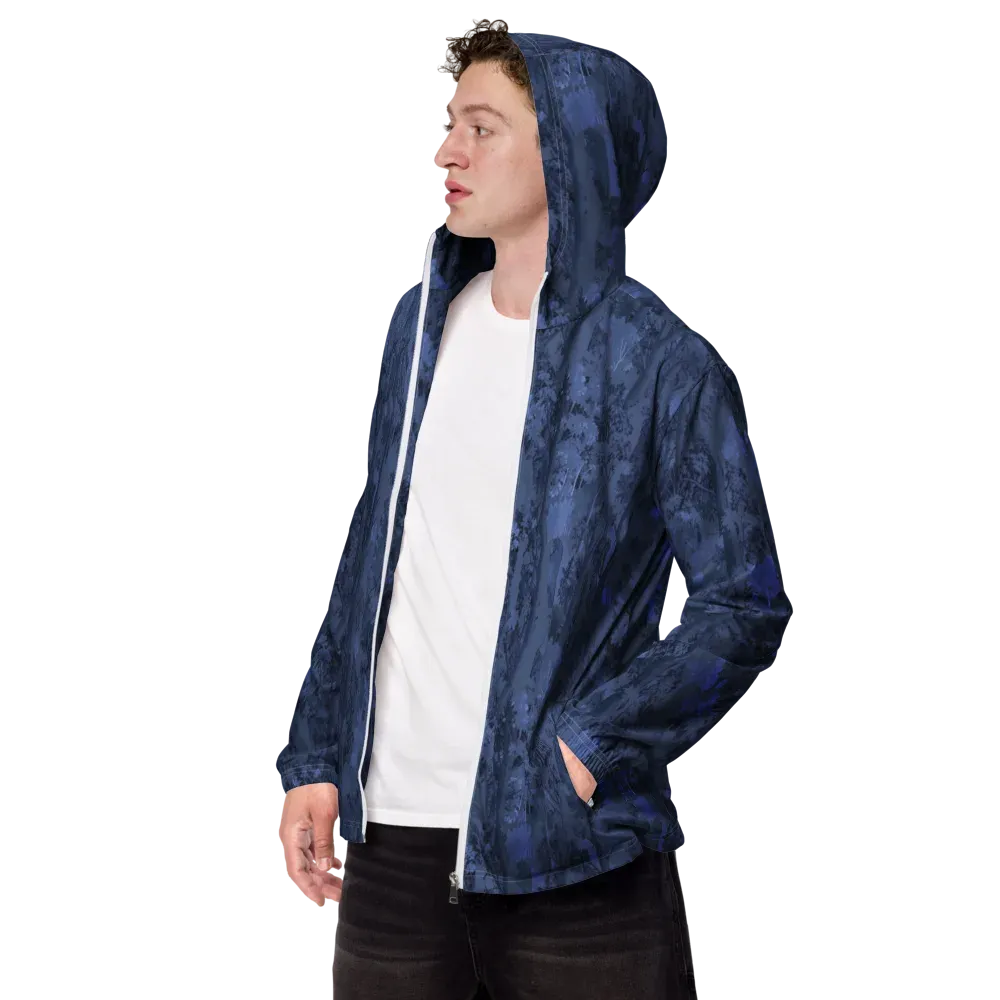 Nocturne Grove on Men's Windbreaker — Left Front