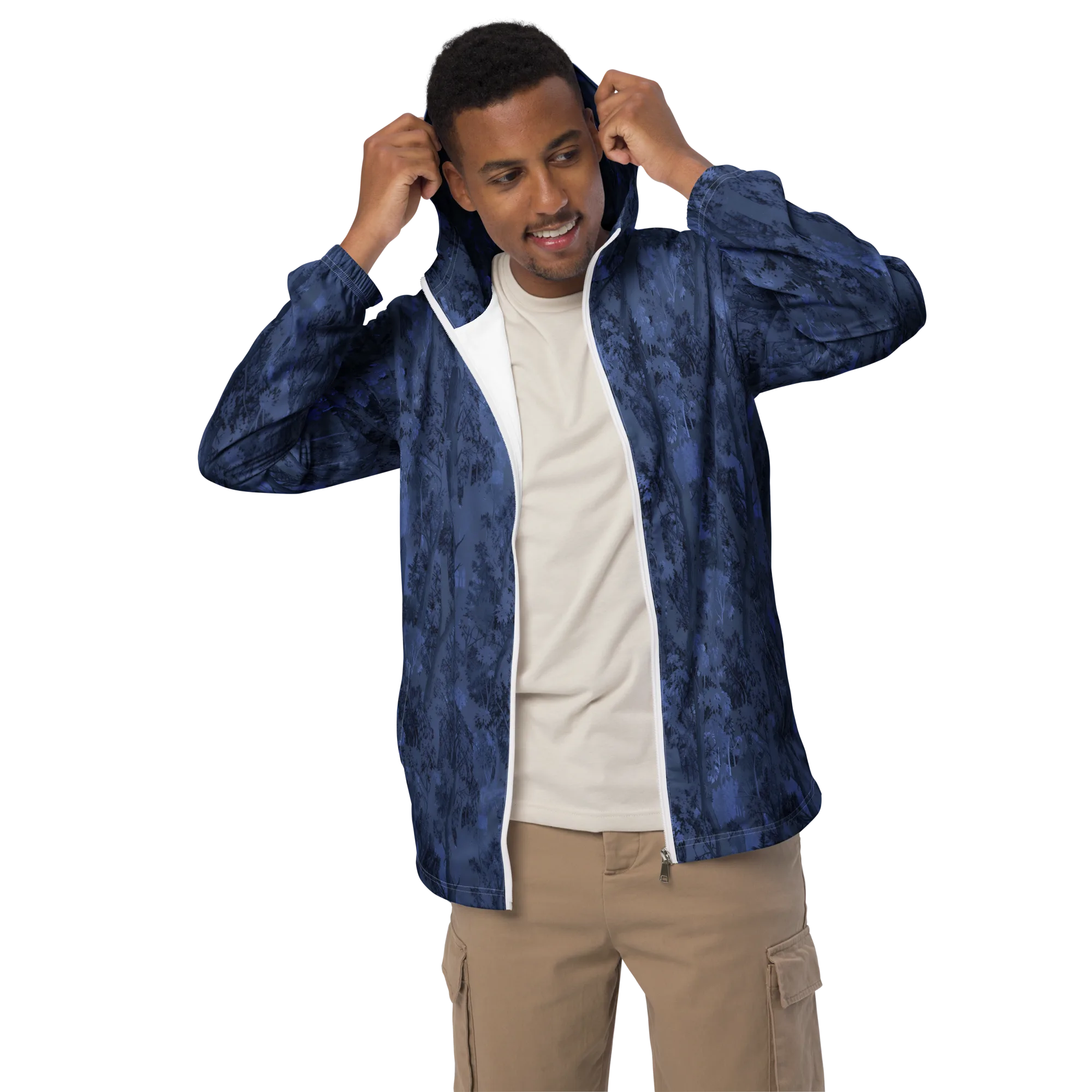 Nocturne Grove on Men's Windbreaker — Front