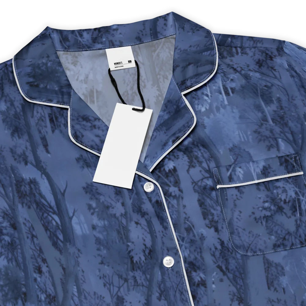 Nocturne Grove on Women's Short Sleeve Pajama Top — Product details