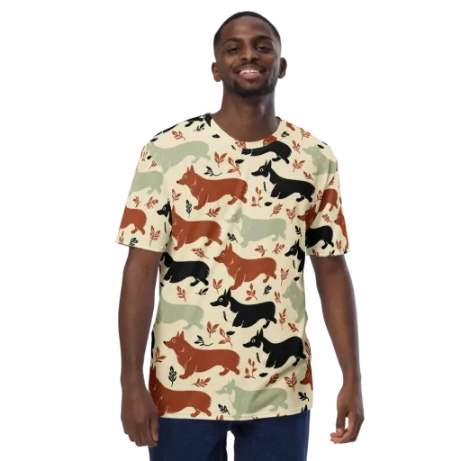 Cedar Canine on a Men's Crew Neck T-Shirt