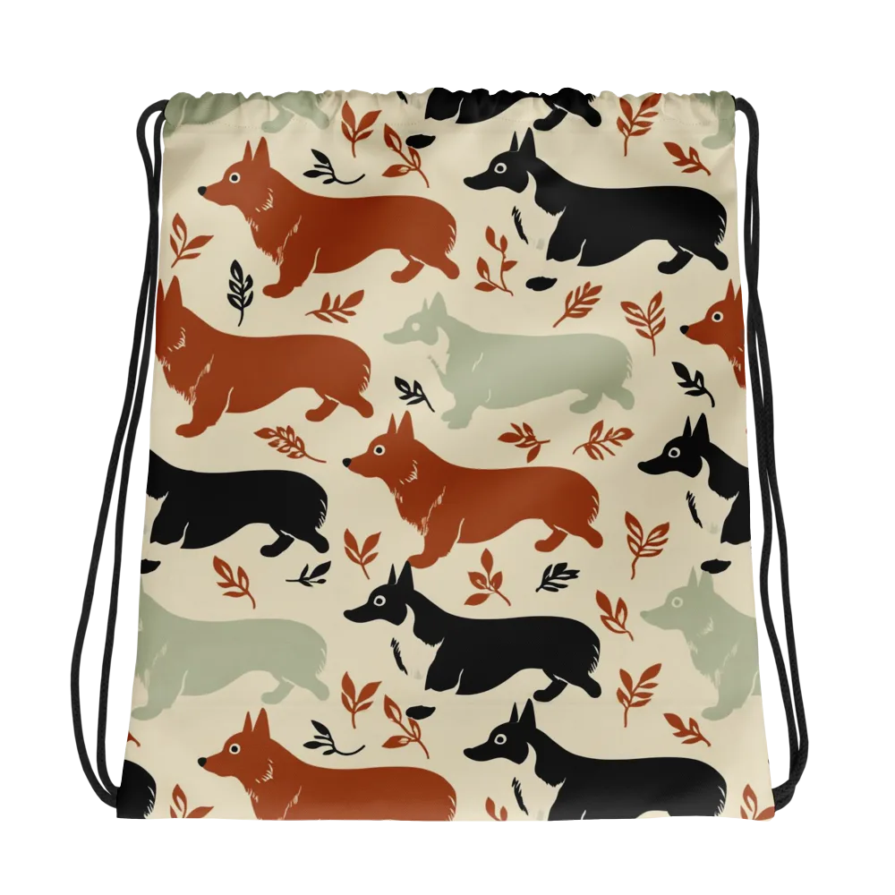 Cedar Canine on Drawstring Bag — Photo