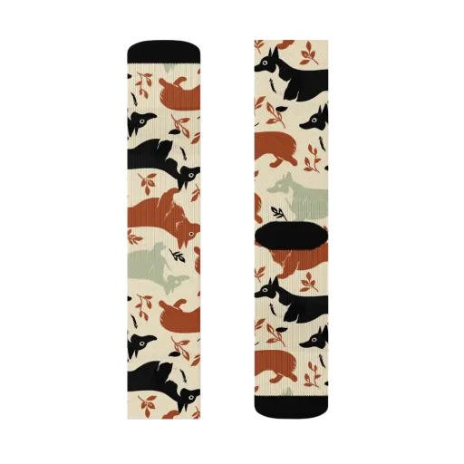 Cedar Canine on a Socks
