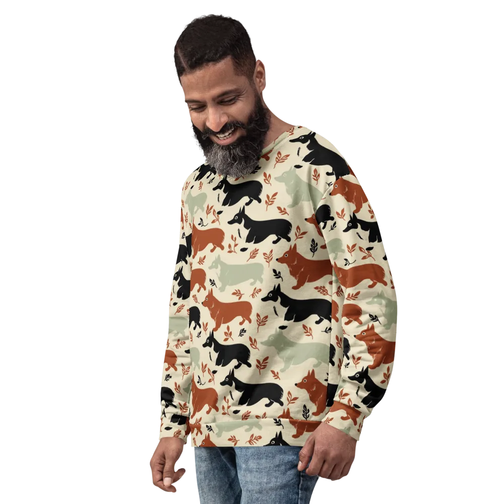 Cedar Canine on Sweatshirt — Left Front