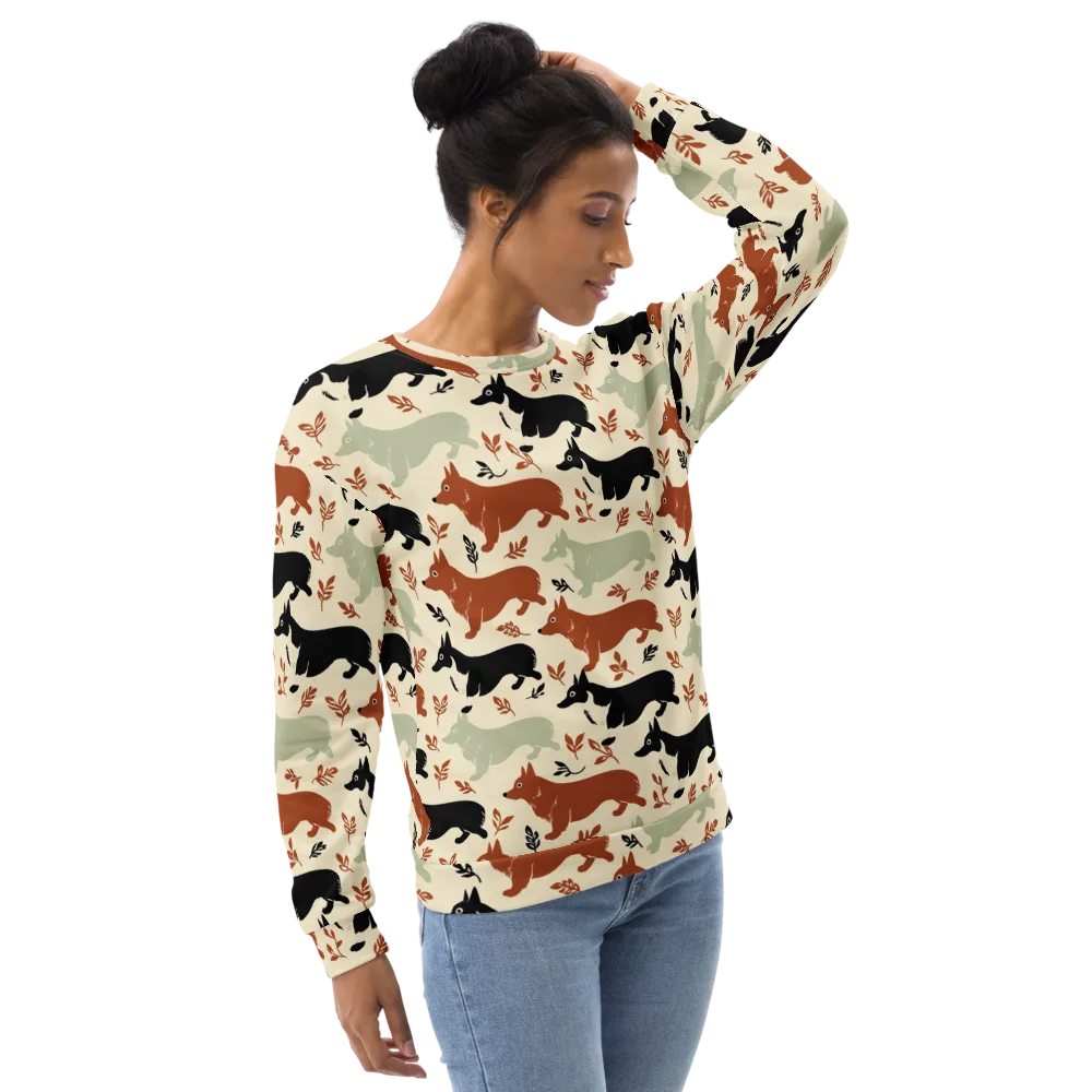 Cedar Canine on Sweatshirt — Right Front