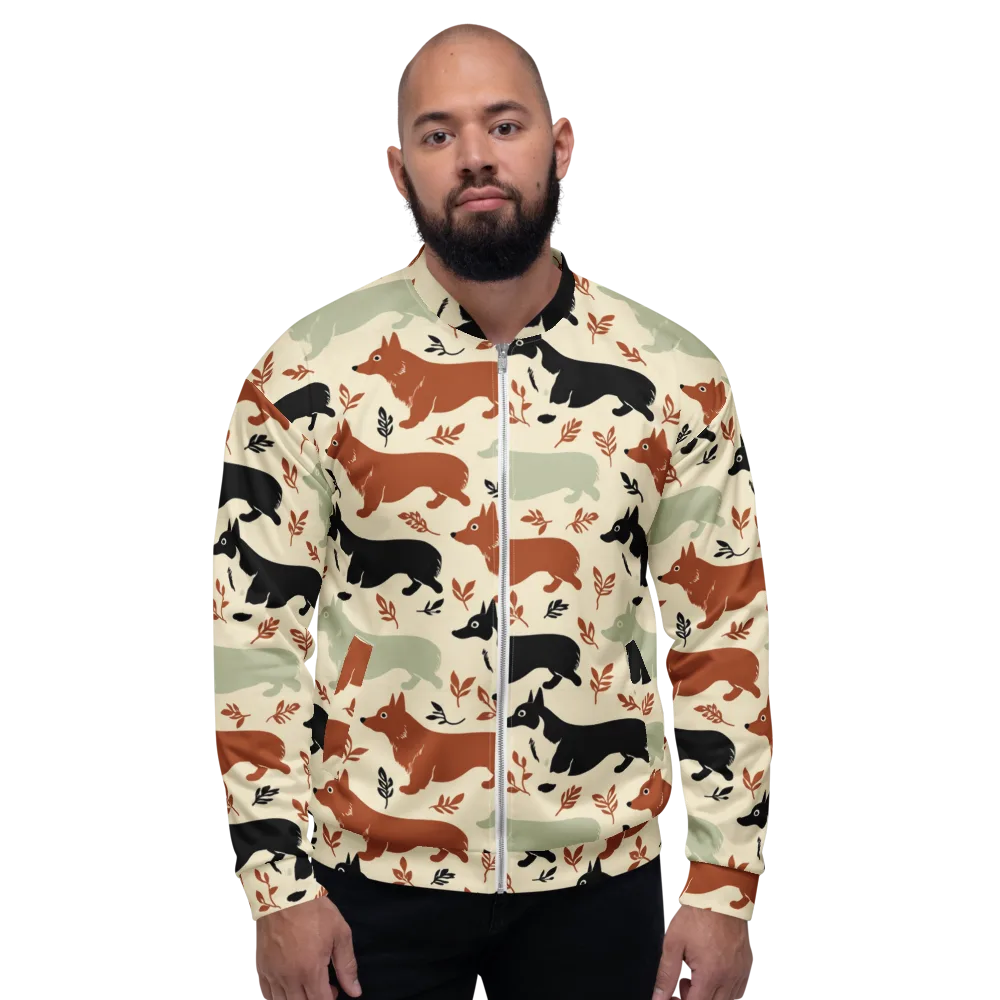 Cedar Canine on Bomber Jacket — Front