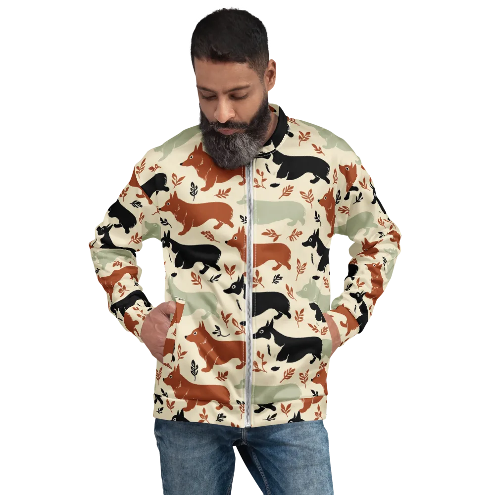 Cedar Canine on Bomber Jacket — Front