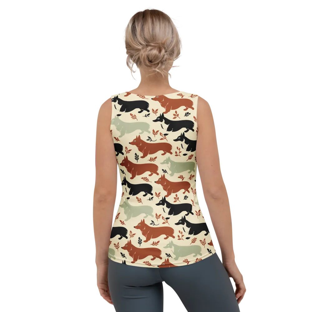 Cedar Canine on Women's Tank Top — Back