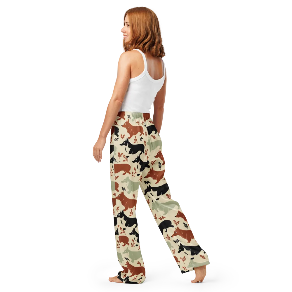 Cedar Canine on Women's Pajama Pants — Back