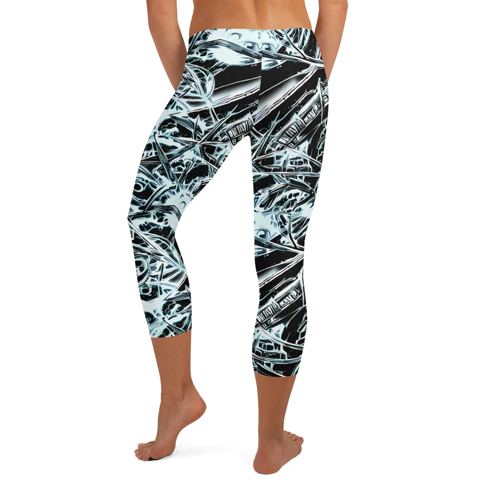 Frosted Infusion on Capri Leggings — Back