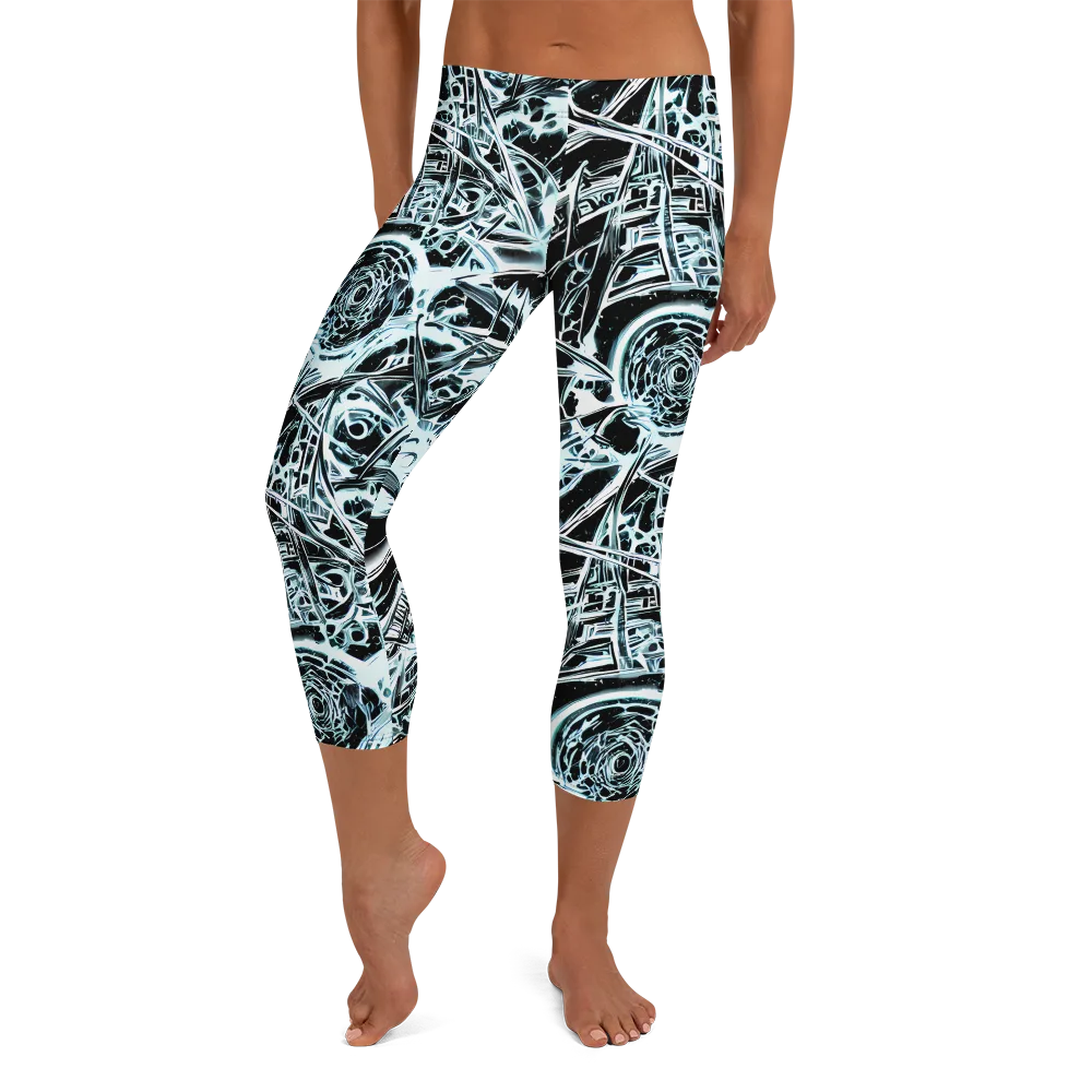Frosted Infusion on Capri Leggings — Front