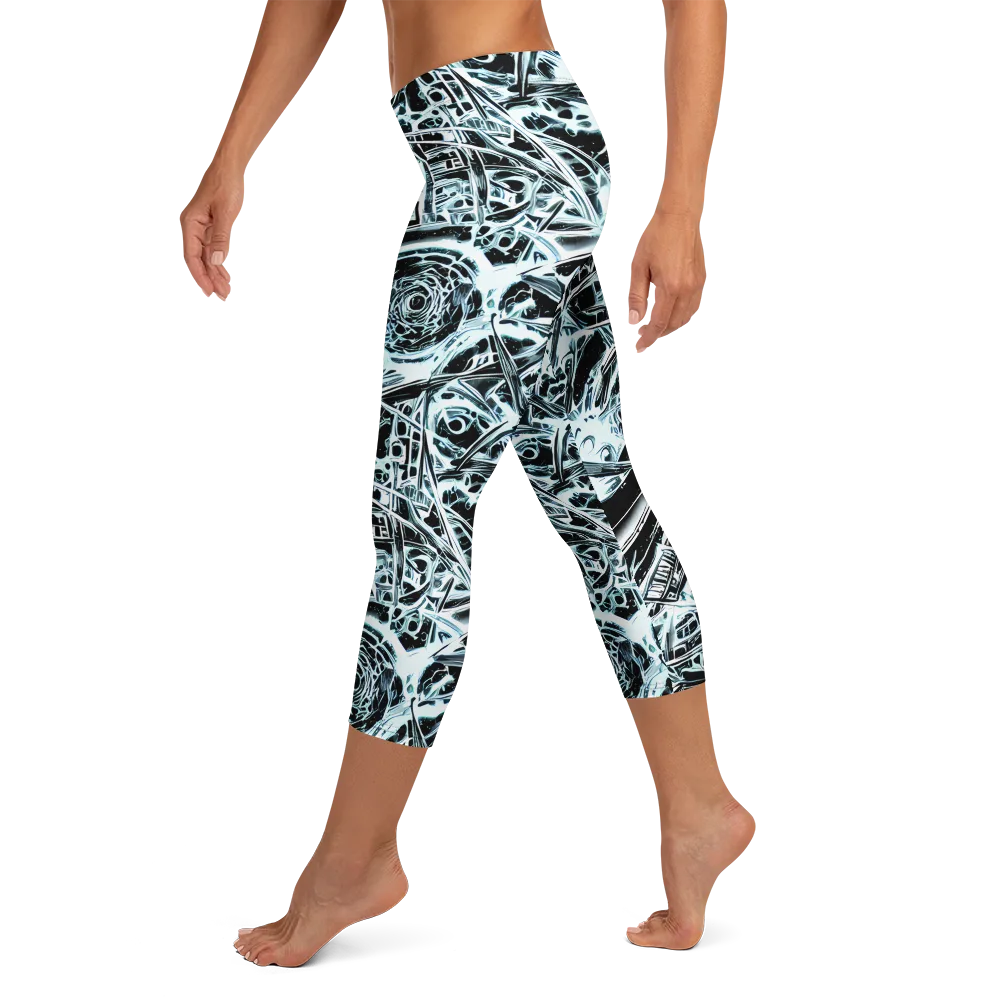 Frosted Infusion on Capri Leggings — Left