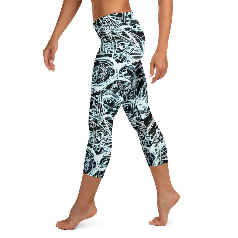 Frosted Infusion on Capri Leggings — Left