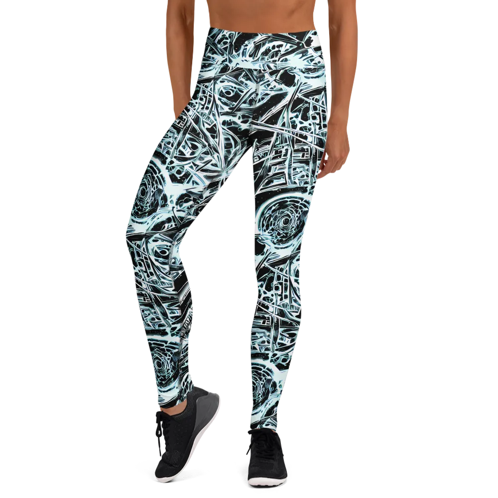 Frosted Infusion on Yoga Leggings — Front