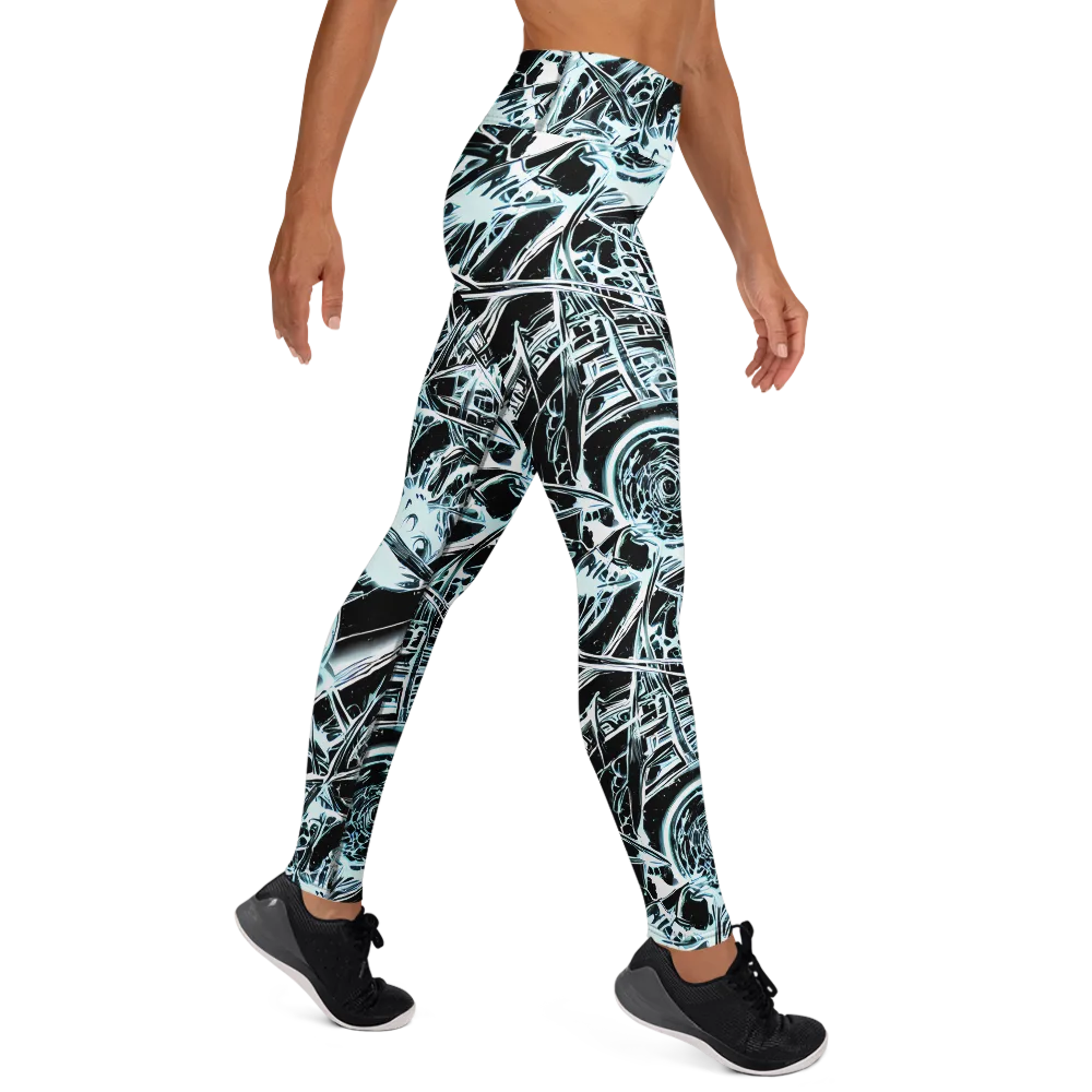 Frosted Infusion on Yoga Leggings — Right