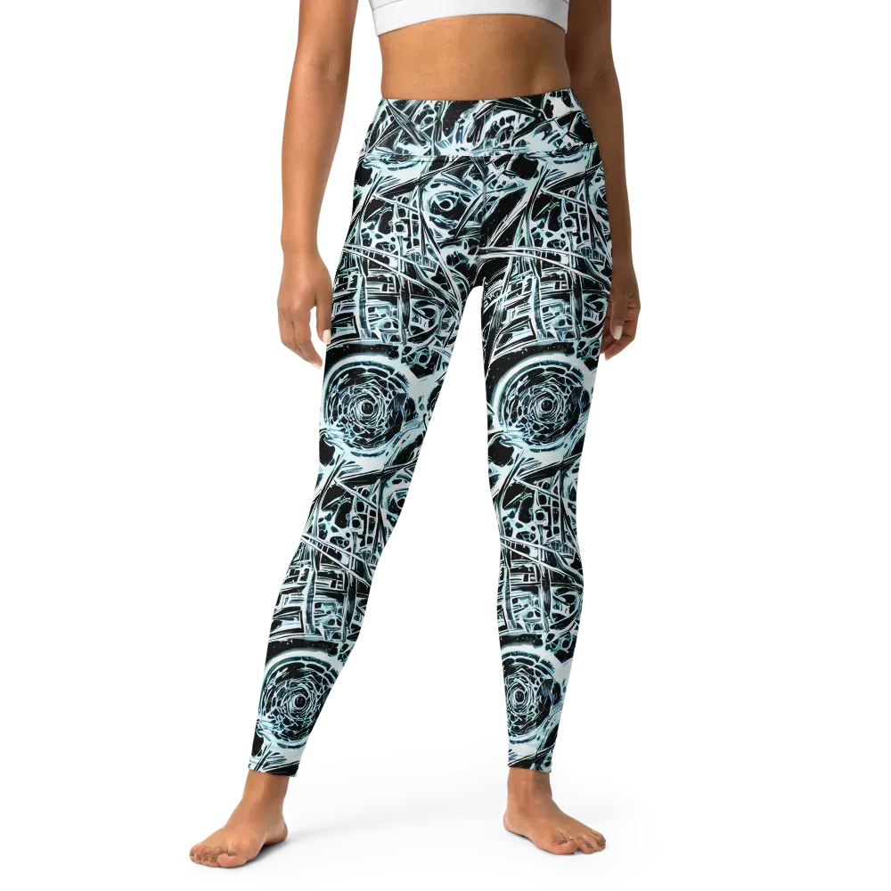 Frosted Infusion on Yoga Leggings — Front