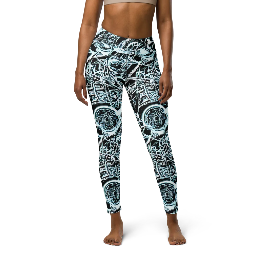 Frosted Infusion on Yoga Leggings — Front
