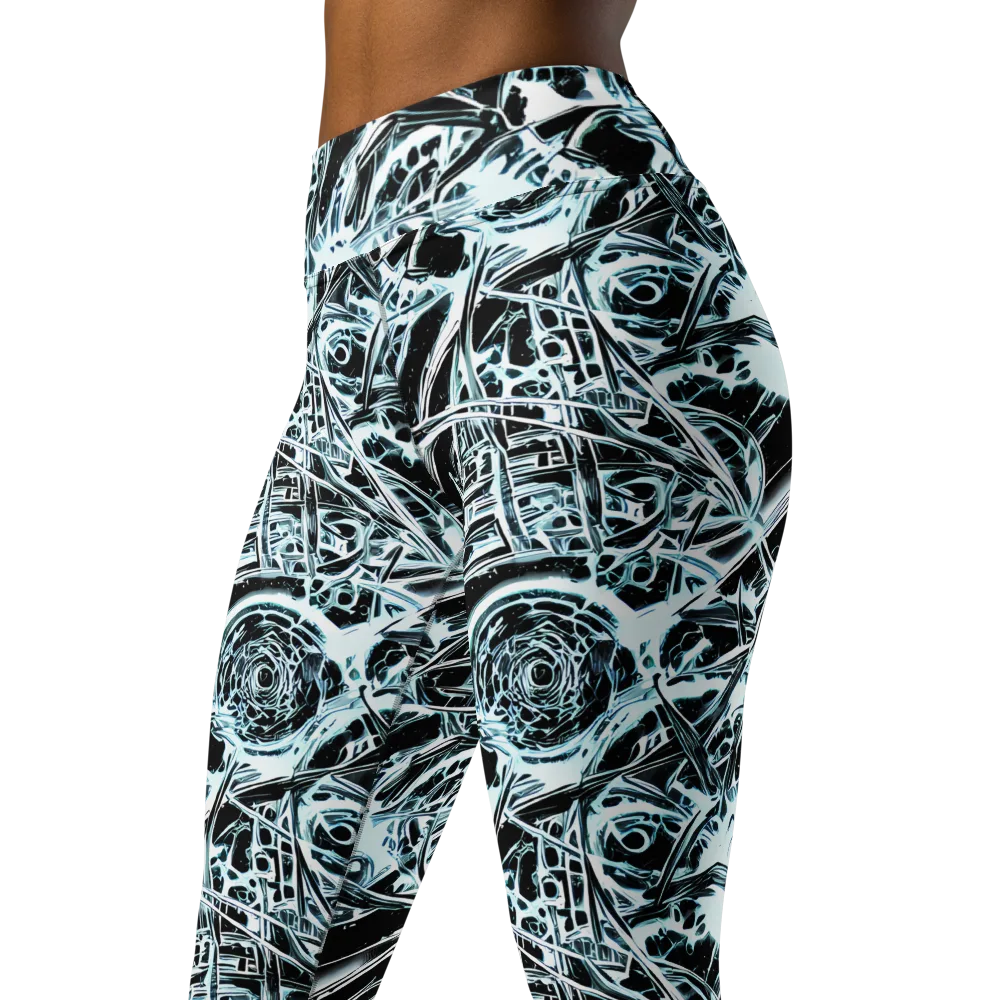 Frosted Infusion on Yoga Leggings — Left Front