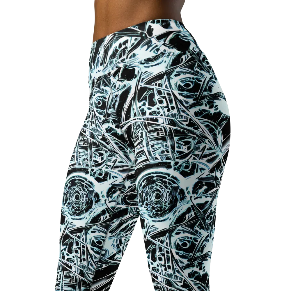 Frosted Infusion on Yoga Leggings — Left Front