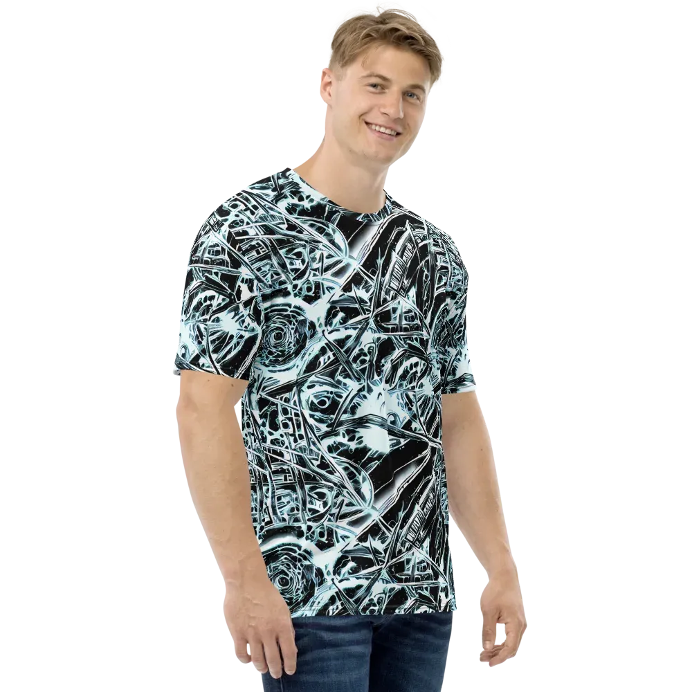 Frosted Infusion on Men's Crew Neck T-Shirt — Right
