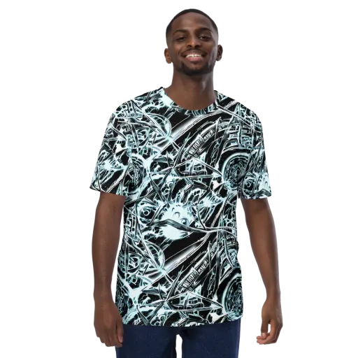 Frosted Infusion on a Men's Crew Neck T-Shirt