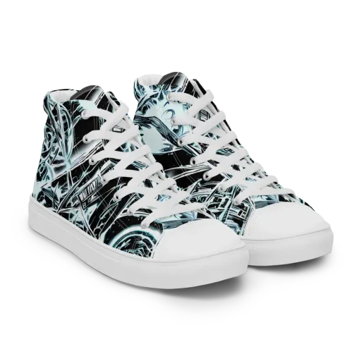Frosted Infusion on a Men's High Top Canvas Shoes