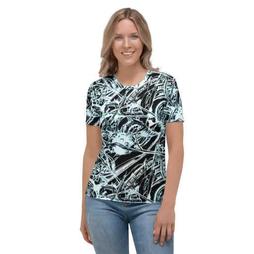 Frosted Infusion on a Women's Crew Neck T-Shirt