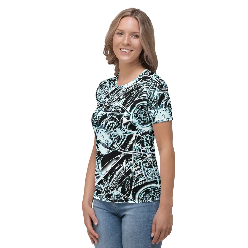 Frosted Infusion on Women's Crew Neck T-Shirt — Left