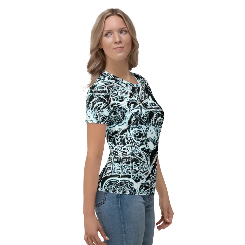 Frosted Infusion on Women's Crew Neck T-Shirt — Right