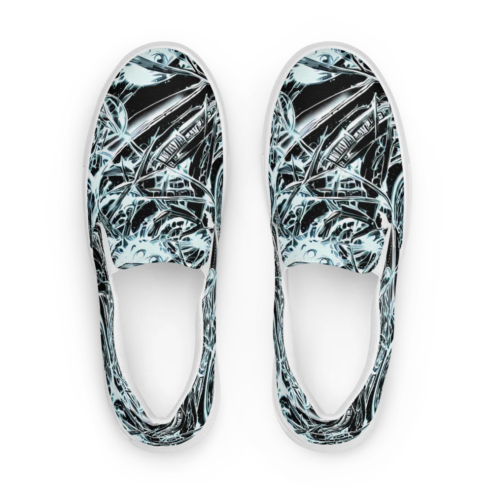 Frosted Infusion on Men's Slip-On Canvas Shoes — Front