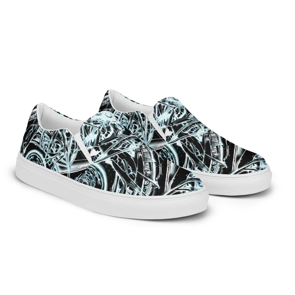 Frosted Infusion on Men's Slip-On Canvas Shoes — Right Front