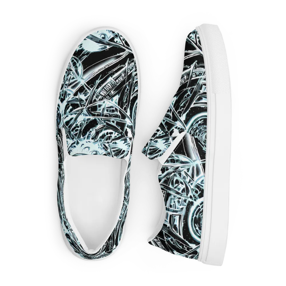 Frosted Infusion on Men's Slip-On Canvas Shoes — Front