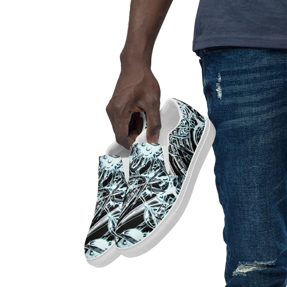 Frosted Infusion on Men's Slip-On Canvas Shoes — Left Front