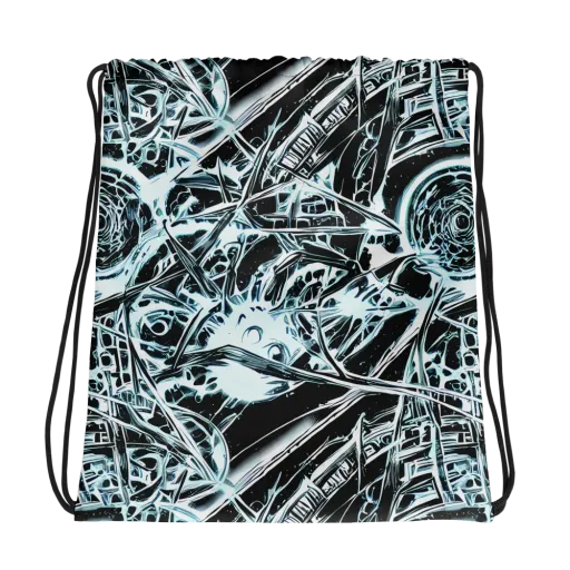 Frosted Infusion on a Drawstring Bag