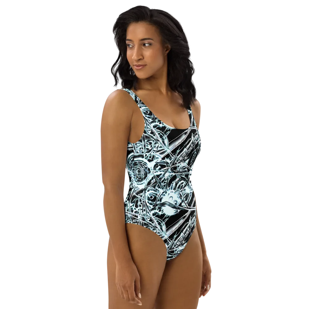 Frosted Infusion on One-Piece Swimsuit — Right