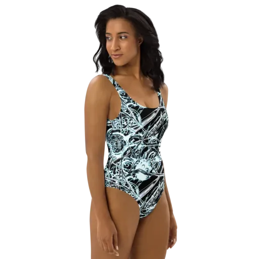 Frosted Infusion on a One-Piece Swimsuit