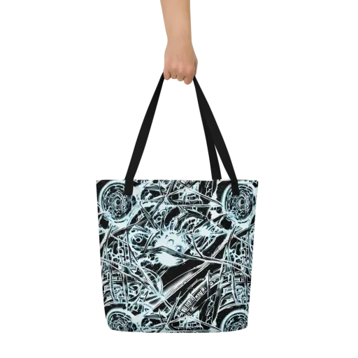 Frosted Infusion on a Large Tote Bag W/ Pocket
