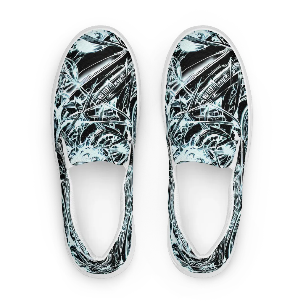 Frosted Infusion on Women's Slip-On Canvas Shoes — Front