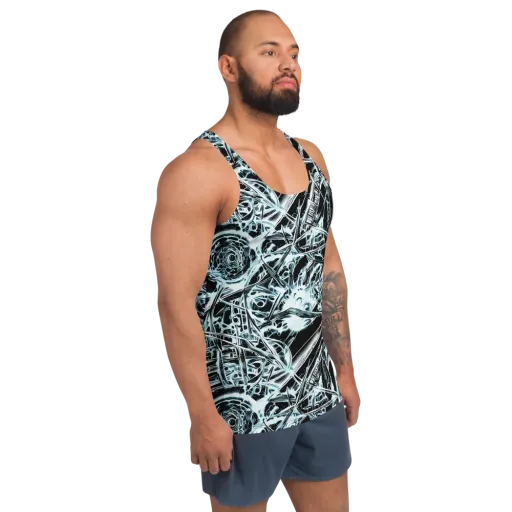 Frosted Infusion on a Men's Tank Top