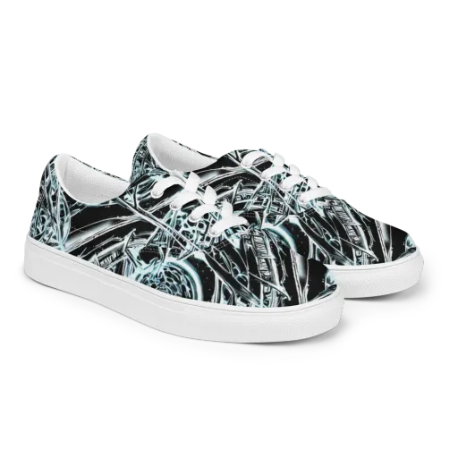 Frosted Infusion on a Men's Lace-Up Canvas Shoes