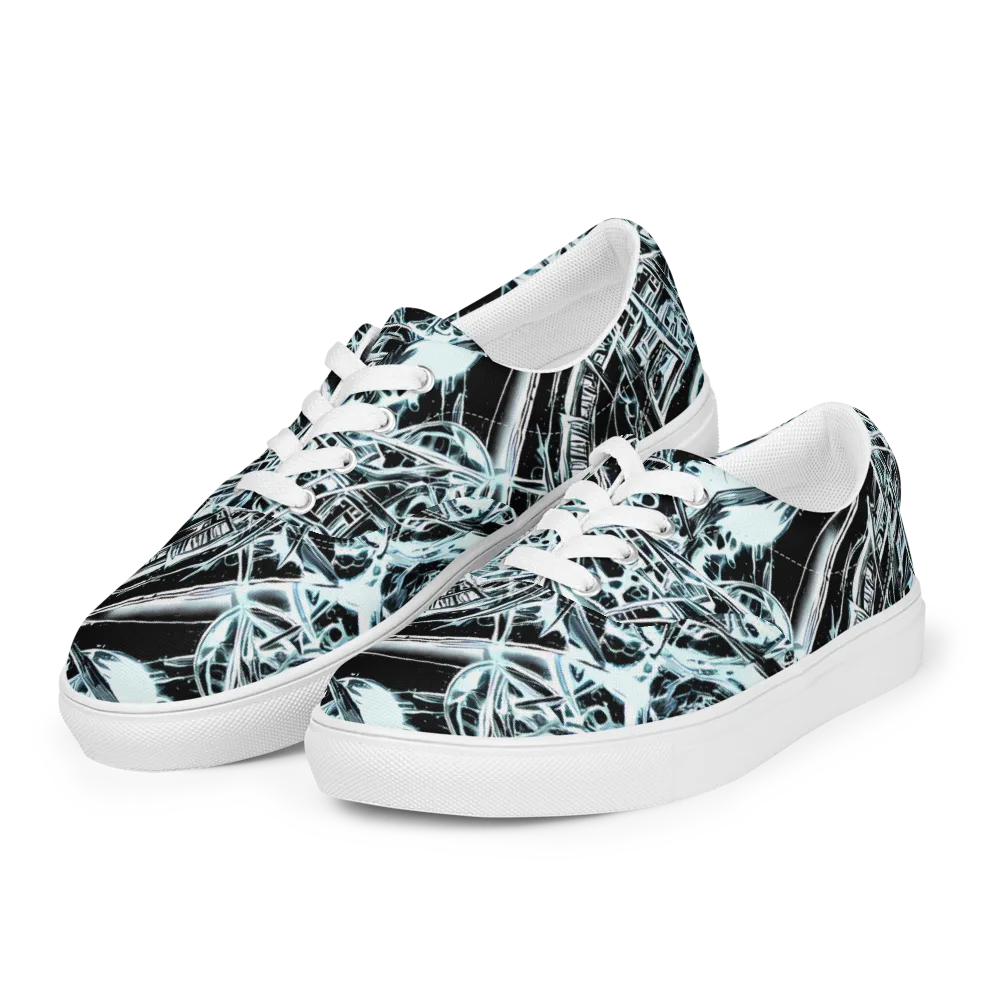 Frosted Infusion on Men's Lace-Up Canvas Shoes — Left Front