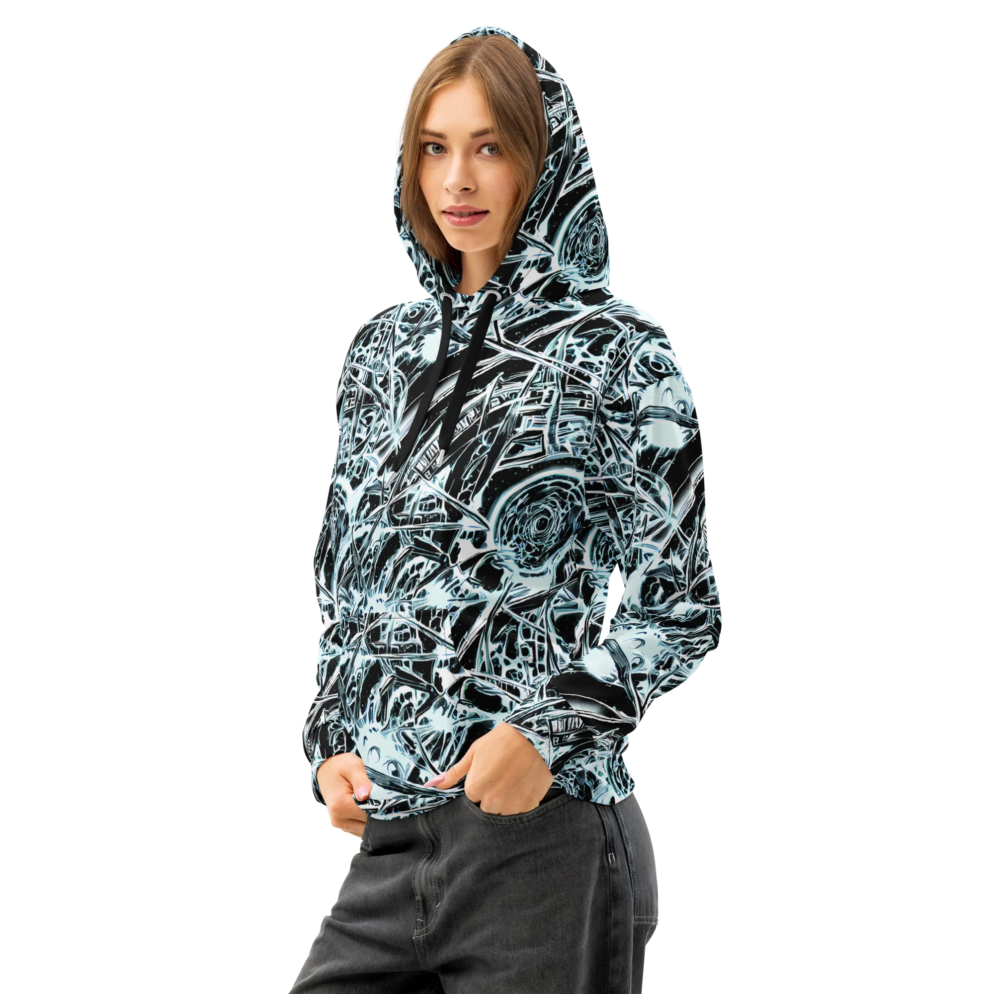 Frosted Infusion on Cotton Hoodie — Left Front