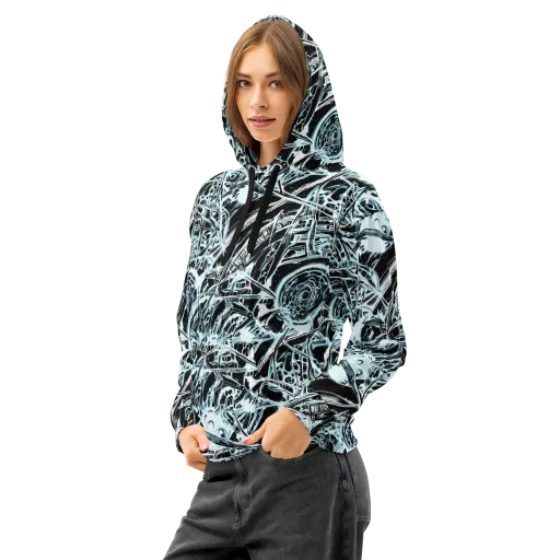 Frosted Infusion on a Cotton Hoodie