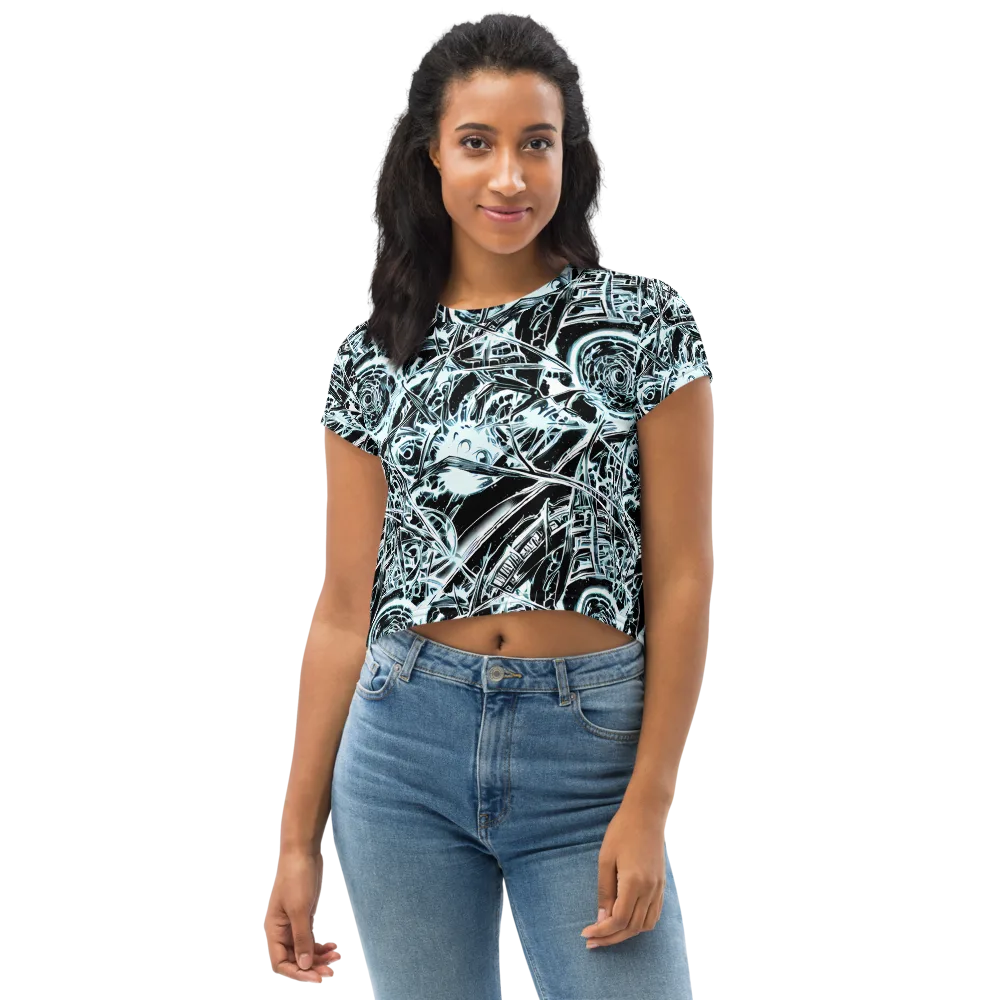 Frosted Infusion on Crop Tee — Front