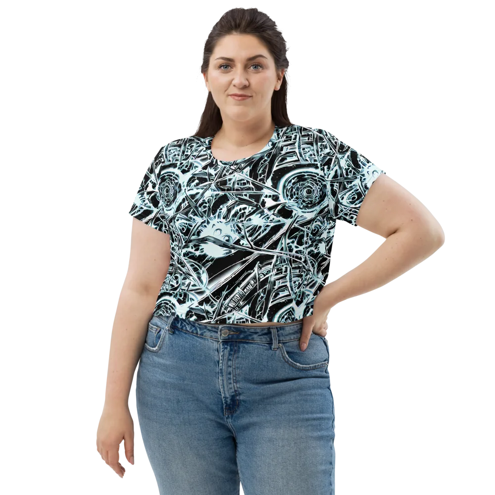 Frosted Infusion on Crop Tee — Front