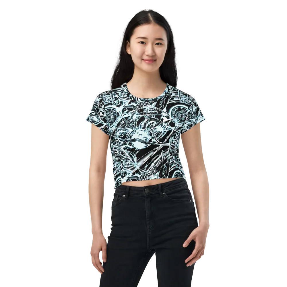 Frosted Infusion on Crop Tee — Front