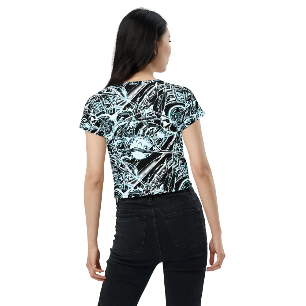 Frosted Infusion on Crop Tee — Back